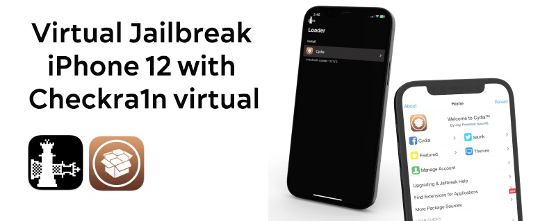 Virtual Jailbreak iPhone 12 with Checkra1n virtual