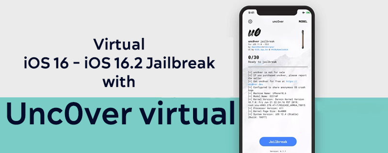 Virtual iOS 16 - iOS 16.2 Jailbreak with Unc0ver virtual