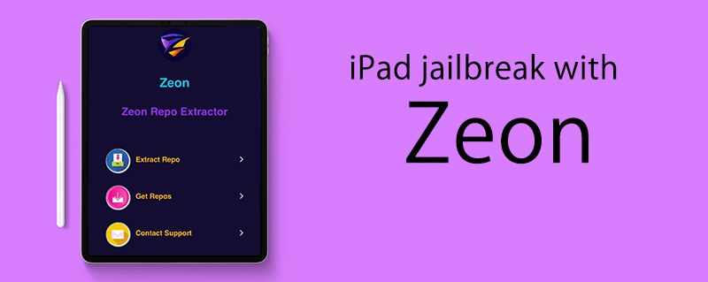 iPad jailbreak with Zeon