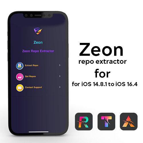 Zeon repo extractor for iOS 14.8.1 to iOS 16.4