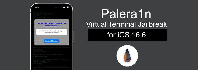 Palera1n Virtual Terminal Jailbreak for iOS 16.6