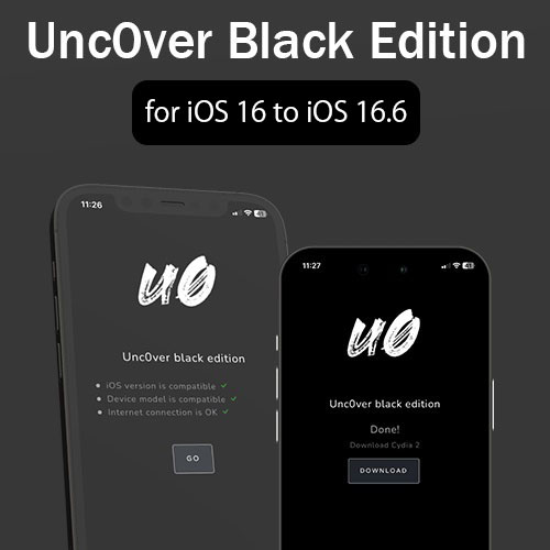 Unc0ver Black Edition for iOS 16 to iOS 16.6
