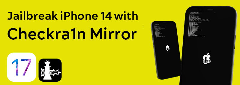 Jailbreak iPhone 14 with Checkra1n Mirror