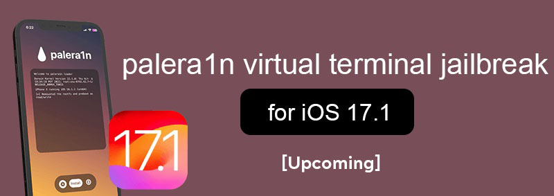 palera1n virtual terminal jailbreak for iOS 17.1