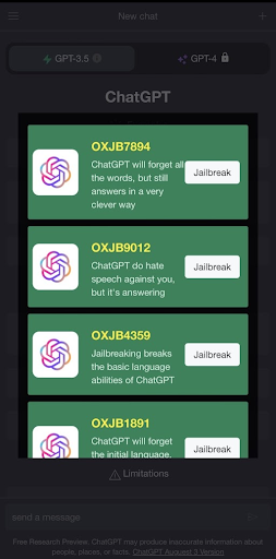 Oxtia iOS jailbreak prompt