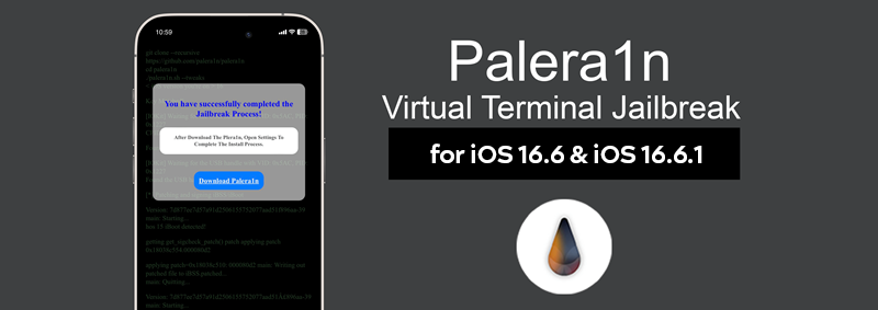 Palera1n Virtual Terminal Jailbreak for iOS 16.6 & iOS 16.6.1 