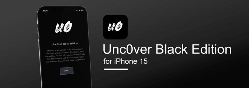 Unc0ver Black Edition for iPhone 15