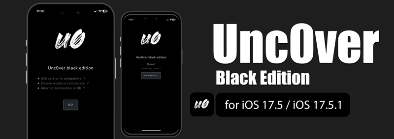 Unc0ver Black Edition for iOS 17.5 / iOS 17.5.1
