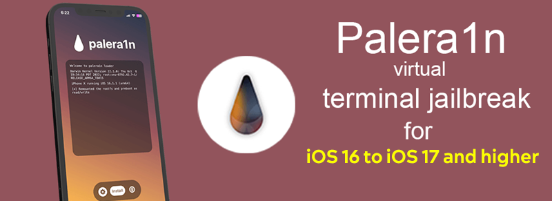 Palera1n Virtual Terminal Jailbreak for iOS 16 to iOS 17 and higher