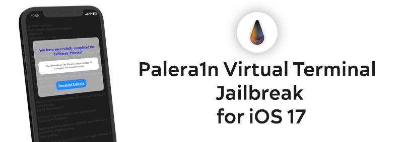 Palera1n Virtual Terminal Jailbreak for iOS 17