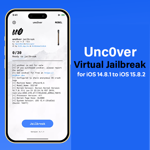 Unc0ver virtual jailbreak for iOS 14.8.1 to iOS 15.8.2